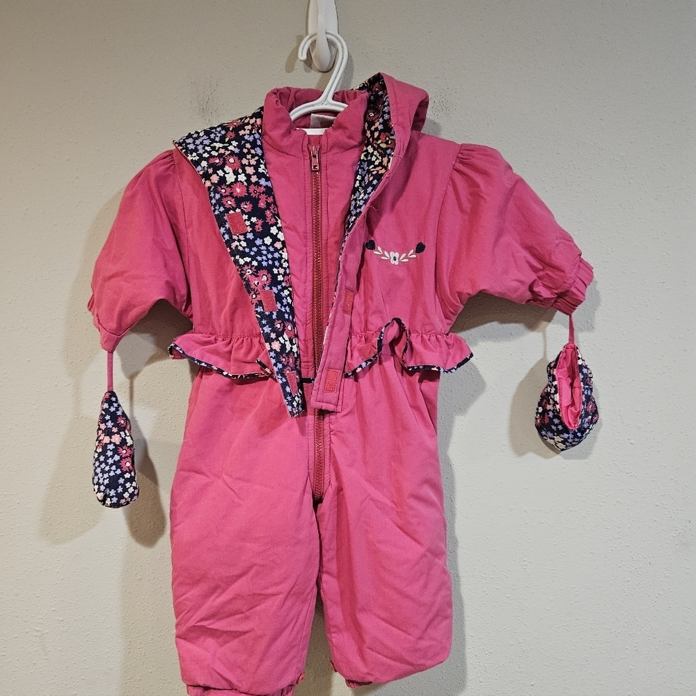 Pink Vintage Snowsuit